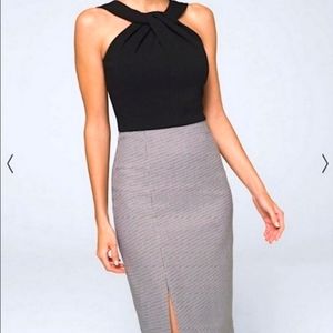 White House Black Market  NWOT Sleeveless Midi dress 12P